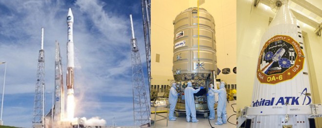 アトラスVロケットとシグナス補給線（画像：NASA提供）