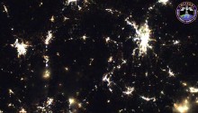 2016年7月30日(GMT)に撮影されたアメリカのセントルイスからオーランドにかけての夜景です．