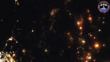 2017年1月3日1時3分頃(GMT) 、イラン西部上空で捉えた流星です．（画面右上）